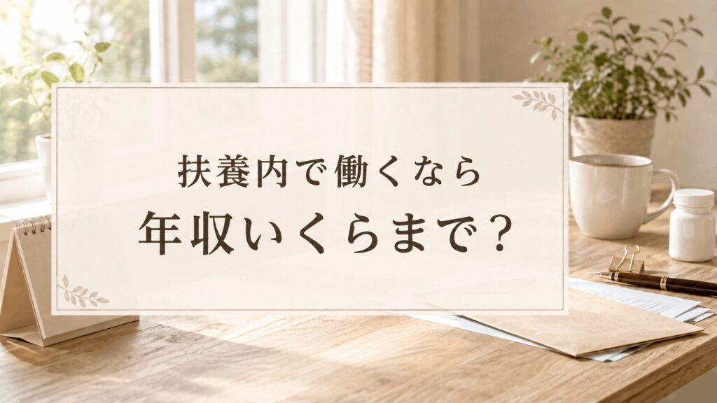 扶養内で働くパート薬剤師の年収ラインを手帳で確認するコグレハルコ