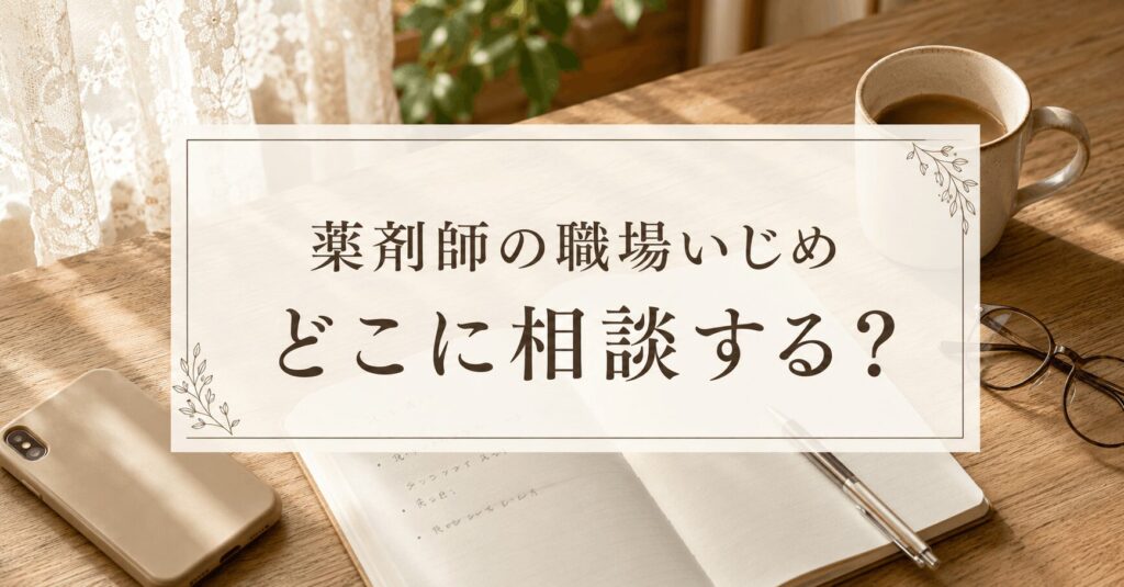 薬剤師の職場いじめの相談先を手帳に書き出すコグレハルコ