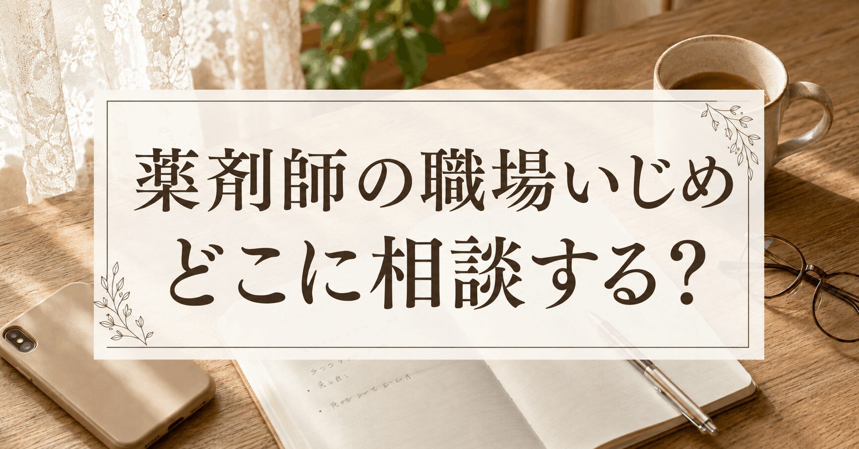 薬剤師の職場いじめの相談先を手帳に書き出すコグレハルコ